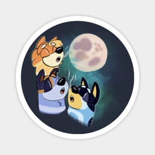 Three Heeler Moon Magnet